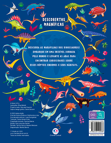 Atlas dos dinossauros - Descobertas Magníficas com abas para explorar - Imagem 2