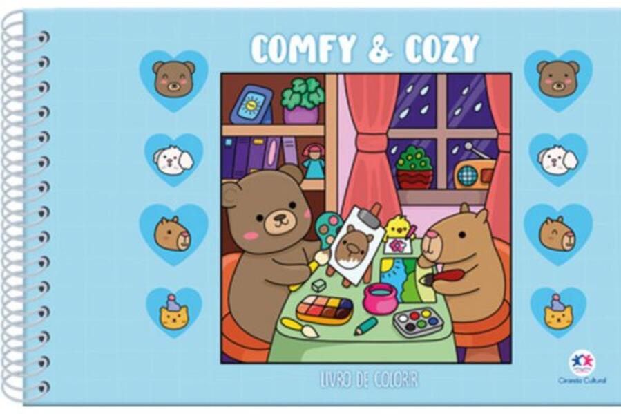 Comfy and Cozy Blue - Para Colorir