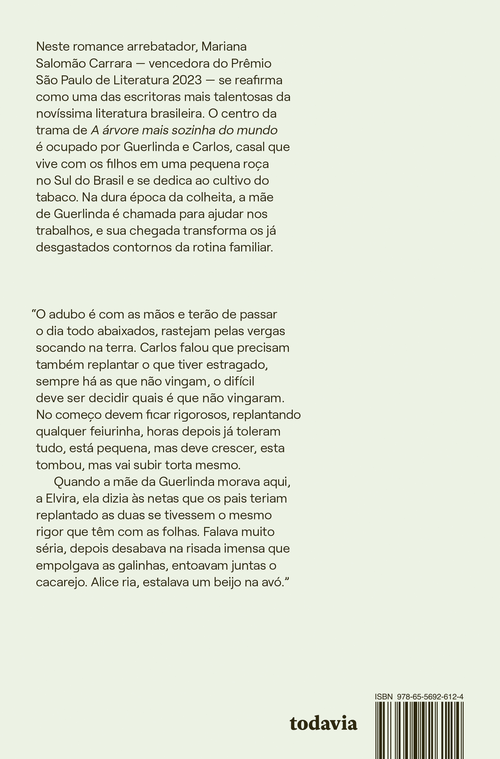 A árvore mais sozinha do mundo - Vencedor do Prêmio São Paulo de Literatura - Imagem 2