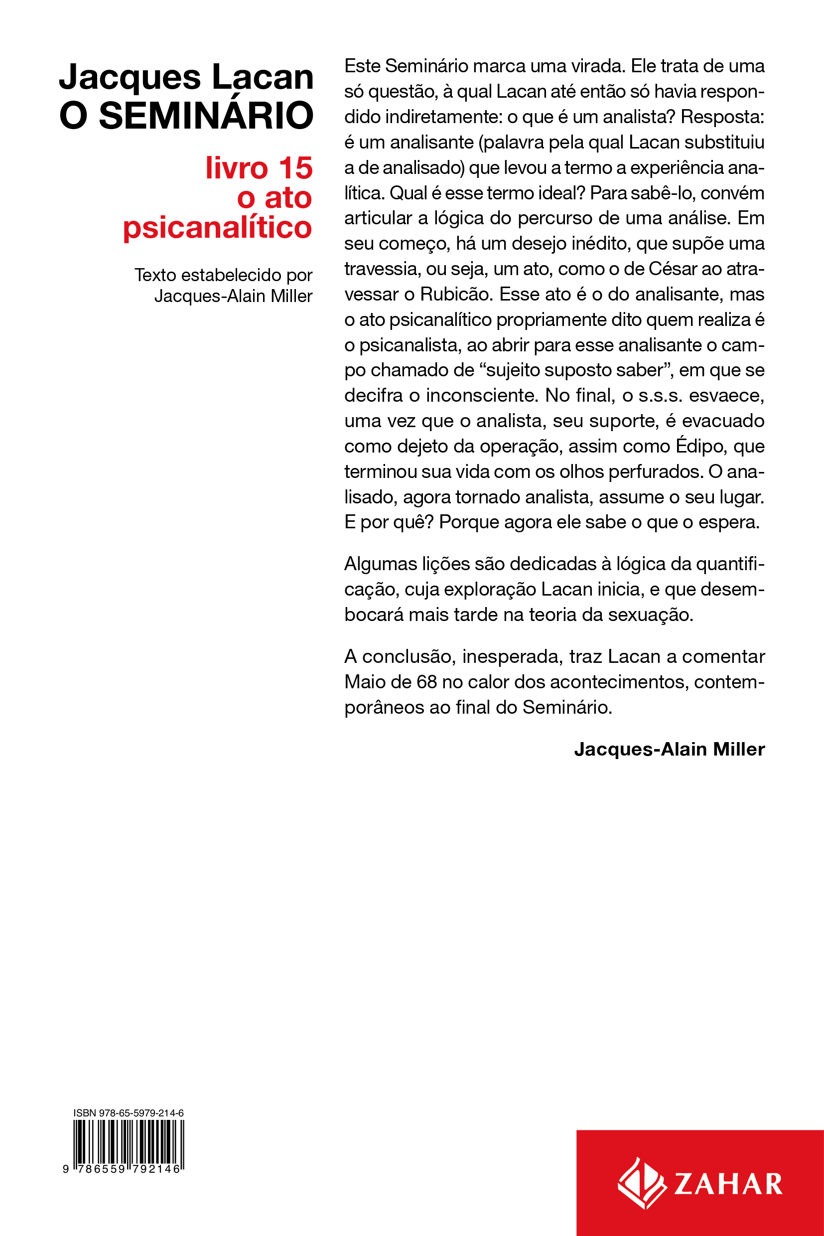 O Seminário, livro 15 - Imagem 2