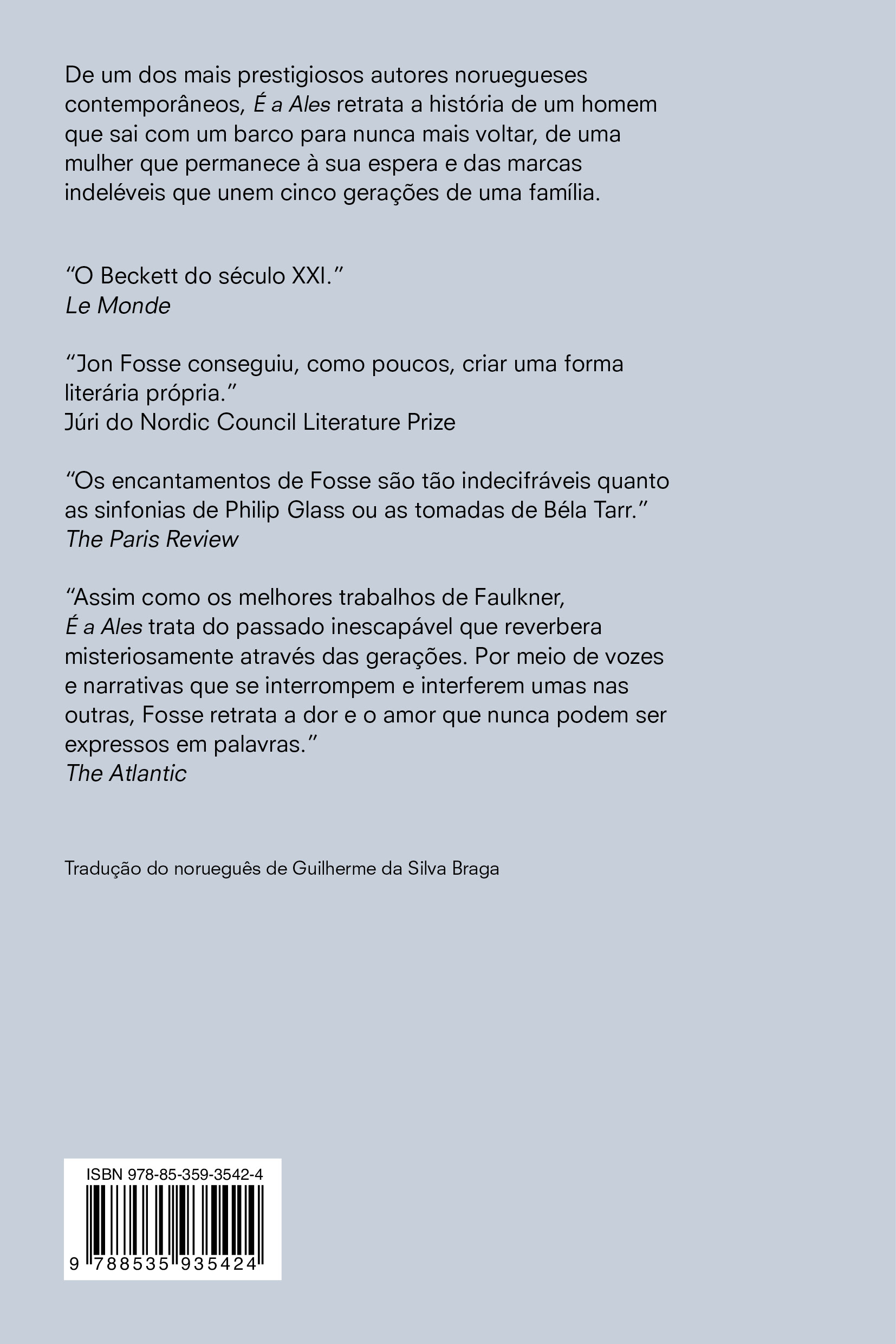 É a Ales – Autor vencedor do Nobel de literatura 2023 - Imagem 2