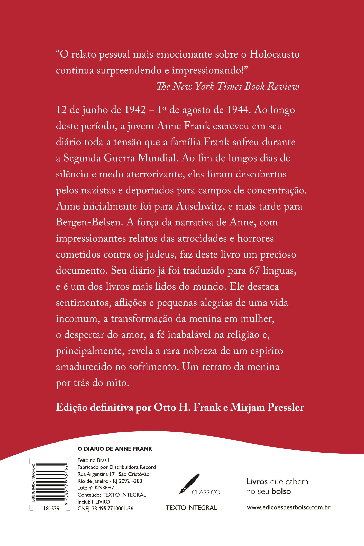 O diário de Anne Frank (edição oficial - livro de bolso) - Imagem 2