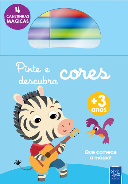 Pinte e descubra cores: Zebra